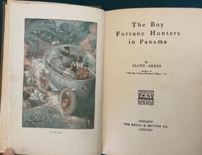1908 1st Edn/1st Print Boy Fortune Hunters in Panama Book L Frank Baum Color Plates - Image 3