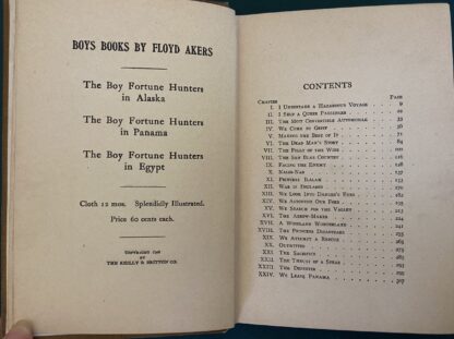 1908 1st Edn/1st Print Boy Fortune Hunters in Panama Book L Frank Baum Color Plates - Image 4