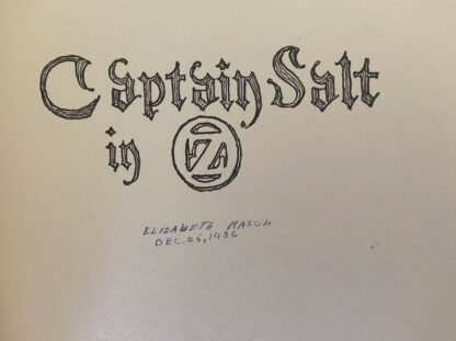 1936 1st Edition CAPTAIN SALT IN OZ Book Ruth Plumly Thompson - Image 4