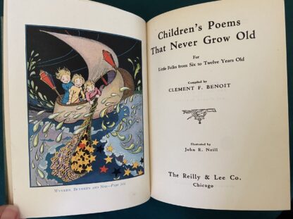 1922 CHILDREN'S POEMS THAT NEVER GROW OLD Book John R Neill Color Plates (Oz) - Image 2