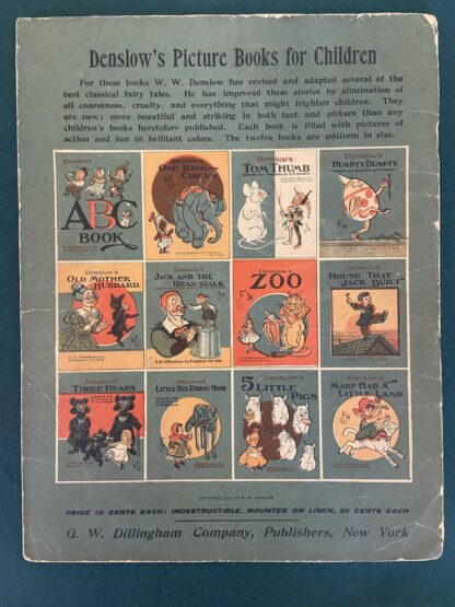 DENSLOW'S 5 Little Pigs Book Dillingham 1903 1st Edition Wizard of Oz Illustrator Denslow - Image 7