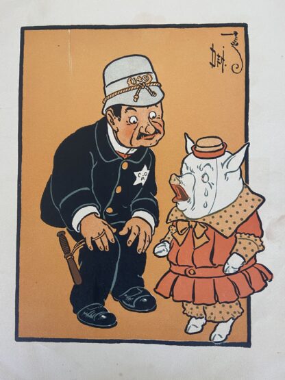 DENSLOW'S 5 Little Pigs Book Dillingham 1903 1st Edition Wizard of Oz Illustrator Denslow - Image 3