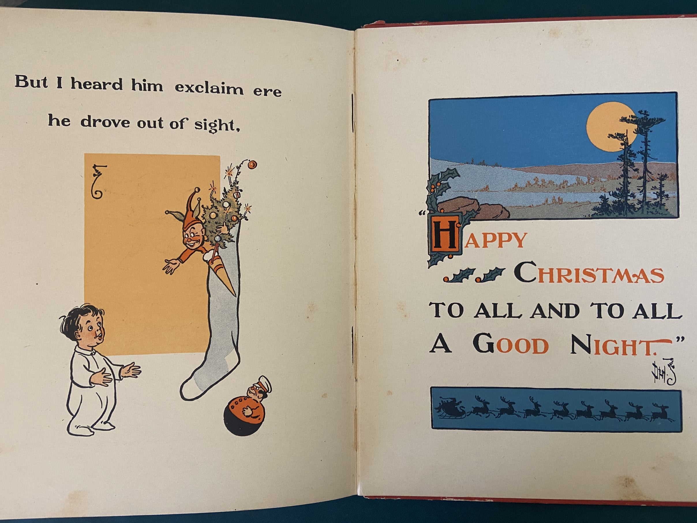 Sold: DENSLOW's NIGHT BEFORE CHRISTMAS 1st Edn Dillingham W W Denslow Color Oz Tin-man Toy - Image 5