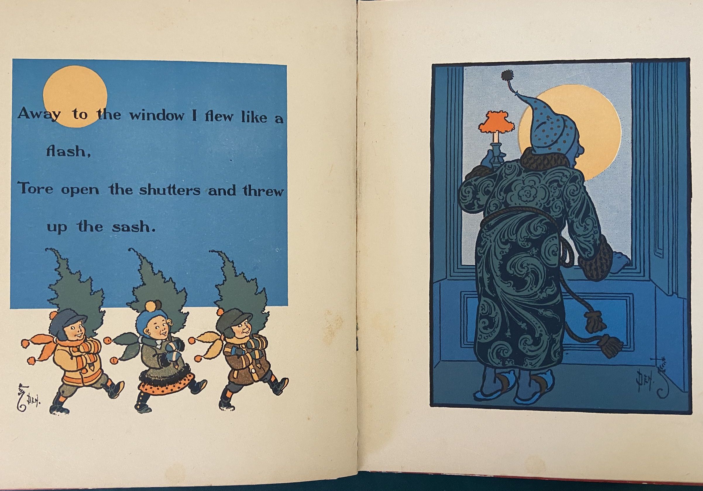 Sold: DENSLOW's NIGHT BEFORE CHRISTMAS 1st Edn Dillingham W W Denslow Color Oz Tin-man Toy - Image 7