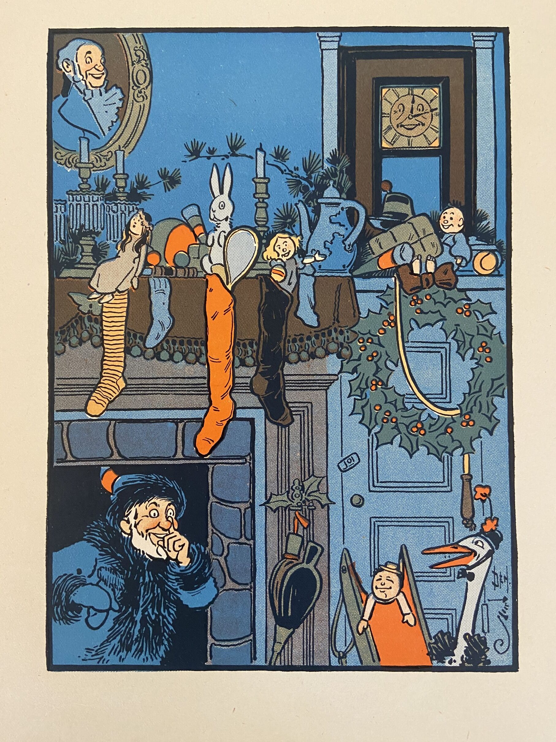 Sold: DENSLOW's NIGHT BEFORE CHRISTMAS 1st Edn Dillingham W W Denslow Color Oz Tin-man Toy - Image 11