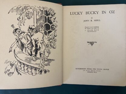 British LUCKY BUCKY IN OZ Book John R Neill Hutchinson Edition Wizard of Oz - Image 3
