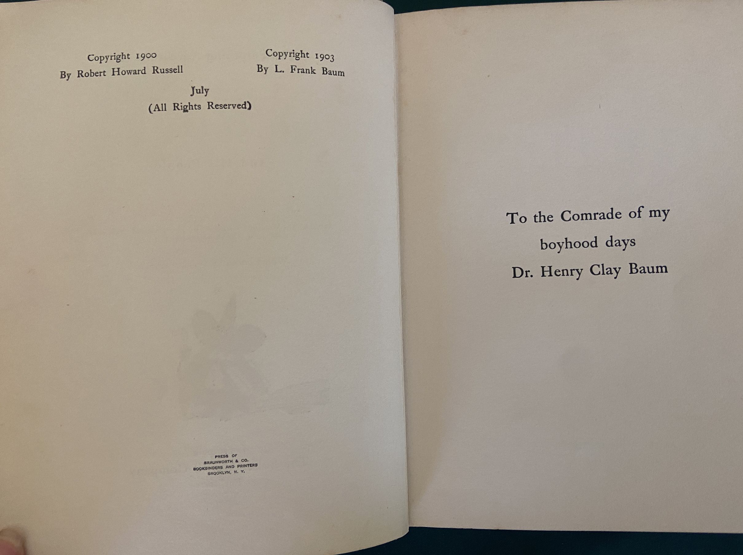 Sold: MAGICAL MONARCH OF MO L Frank Baum Oz 1st Edn 3rd Printing Bobbs Merrill - Image 4