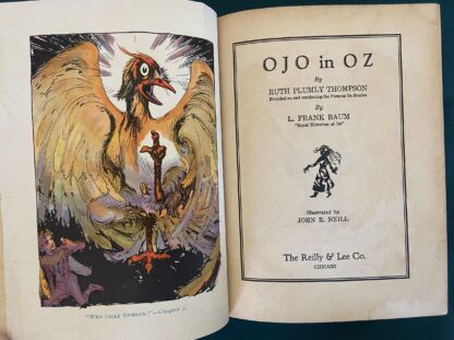 OJO IN OZ Ruth Plumly Thompson 1933 1st Edition 12 Color Plates Book - Image 3