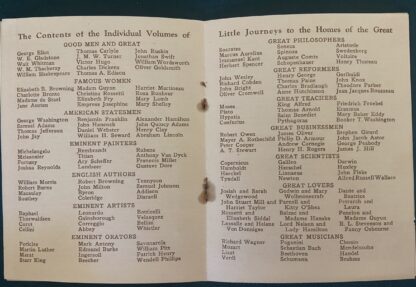 Roycroft Original Little Journeys Memorial Booklet 1925 with Elbert Hubbard Photo Cover - Image 3