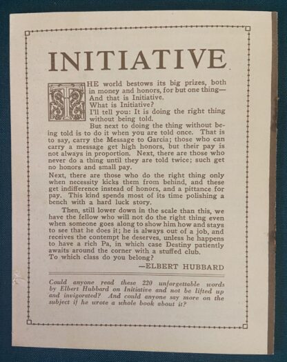 Roycroft Original Little Journeys Memorial Booklet 1925 with Elbert Hubbard Photo Cover - Image 4