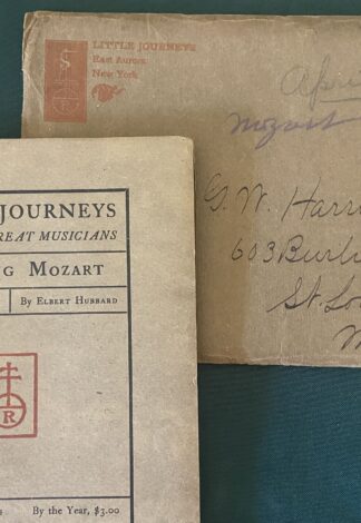 Roycroft Little Journeys Mozard Mailing Envelope W W Denslow Seahorse