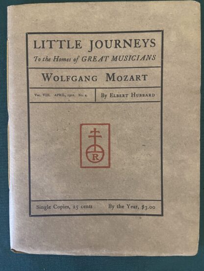 Denslow Roycroft Logo Little Journeys w/ Original Envelope Wolfgang Mozart - Image 4