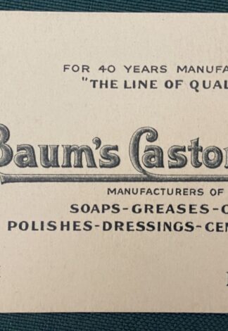 Baums Castorine Business Card L Frank Baum