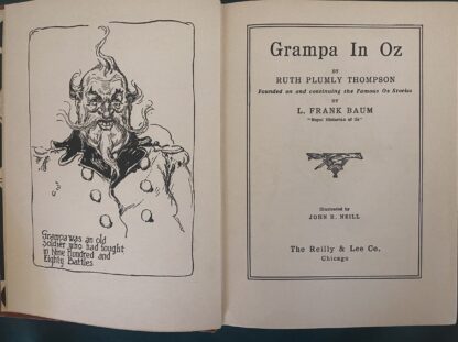 Grampa in Oz Book, 12 Color Plates Ruth Plumly Thompson Reilly & Lee, late 1920s - Image 5