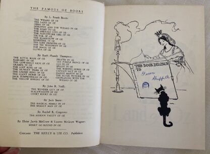 THE LAND OF OZ Book Baum Reilly & Lee White Cover Edition - Image 3