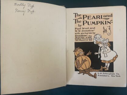 PEARL AND THE PUMPKIN W W Denslow 1904 Book Oz 16 Color Illus, Dillingham 1st Edition, Seahorses Galore! - Image 5