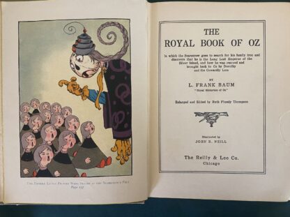 ROYAL BOOK OF OZ 1st Edn 1921 Reilly & Lee 12 Color Plates Thompson - Image 3