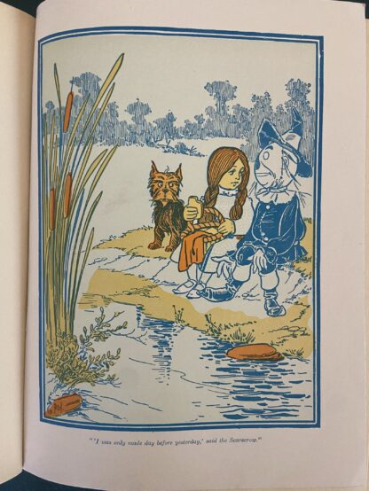 WIZARD OF OZ Book ca 1930 Bobbs-Merrill 5th Edn 3rd Prt L Frank Baum, W W Denslow 8 Color Plates - Image 5