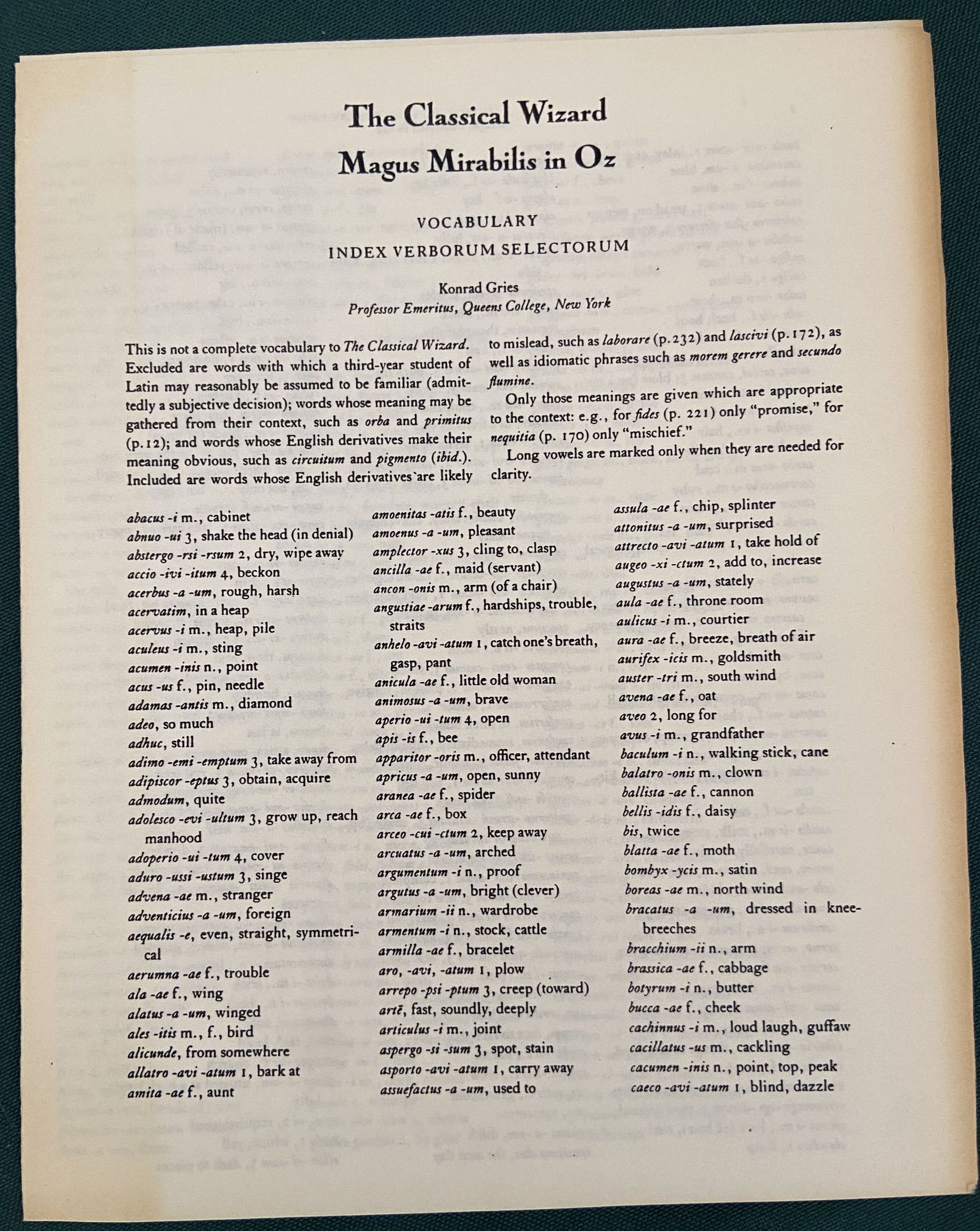 1987 Magus Mirabilis in Oz Classical Wizard of Oz in Latin Book, DJ: Baum, Denslow, Hinke - Image 7