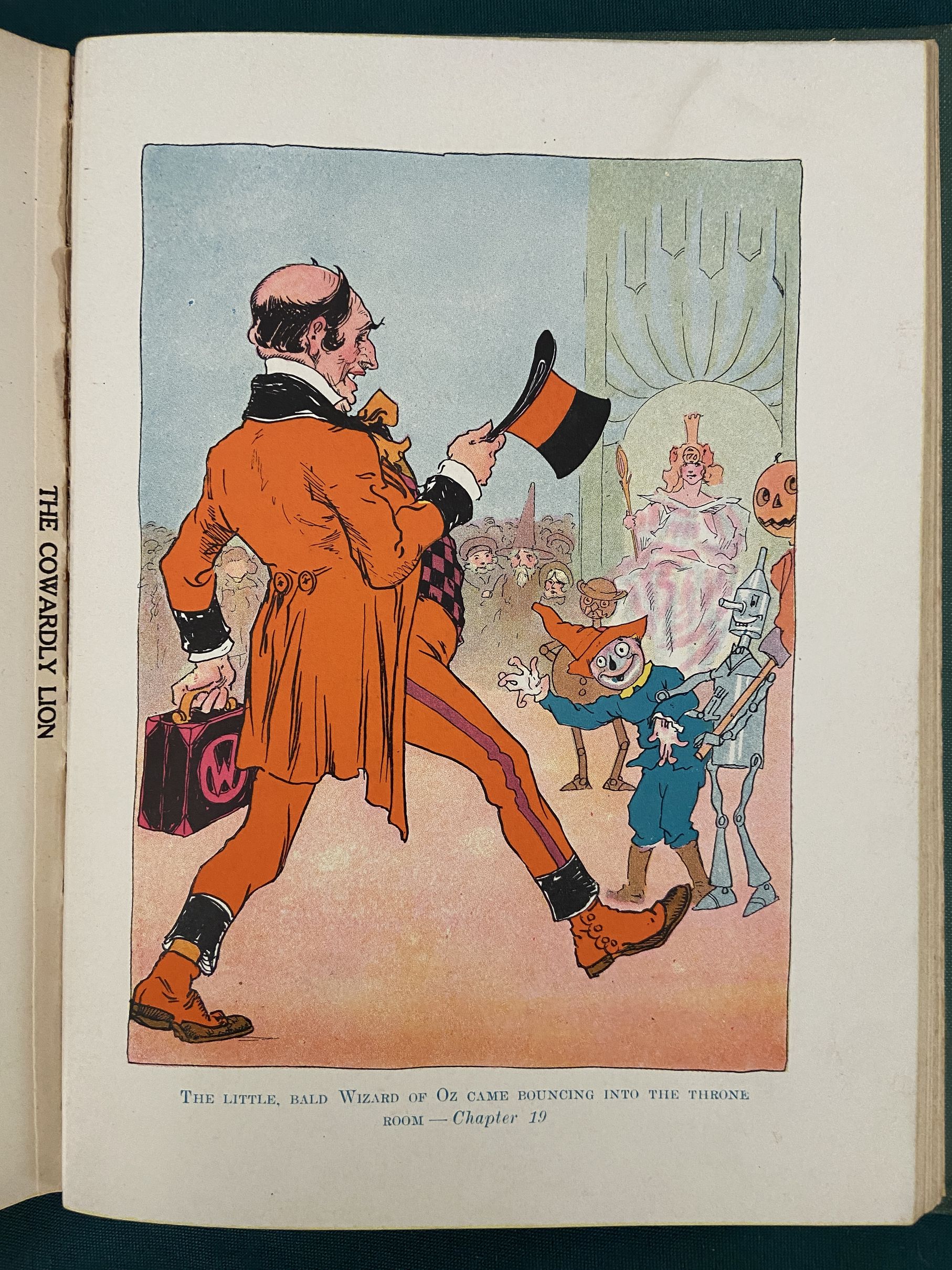 1923 COWARDLY LION OF OZ Book Ruth Plumly Thompson 1st Edn 12 Color Plates - Image 5