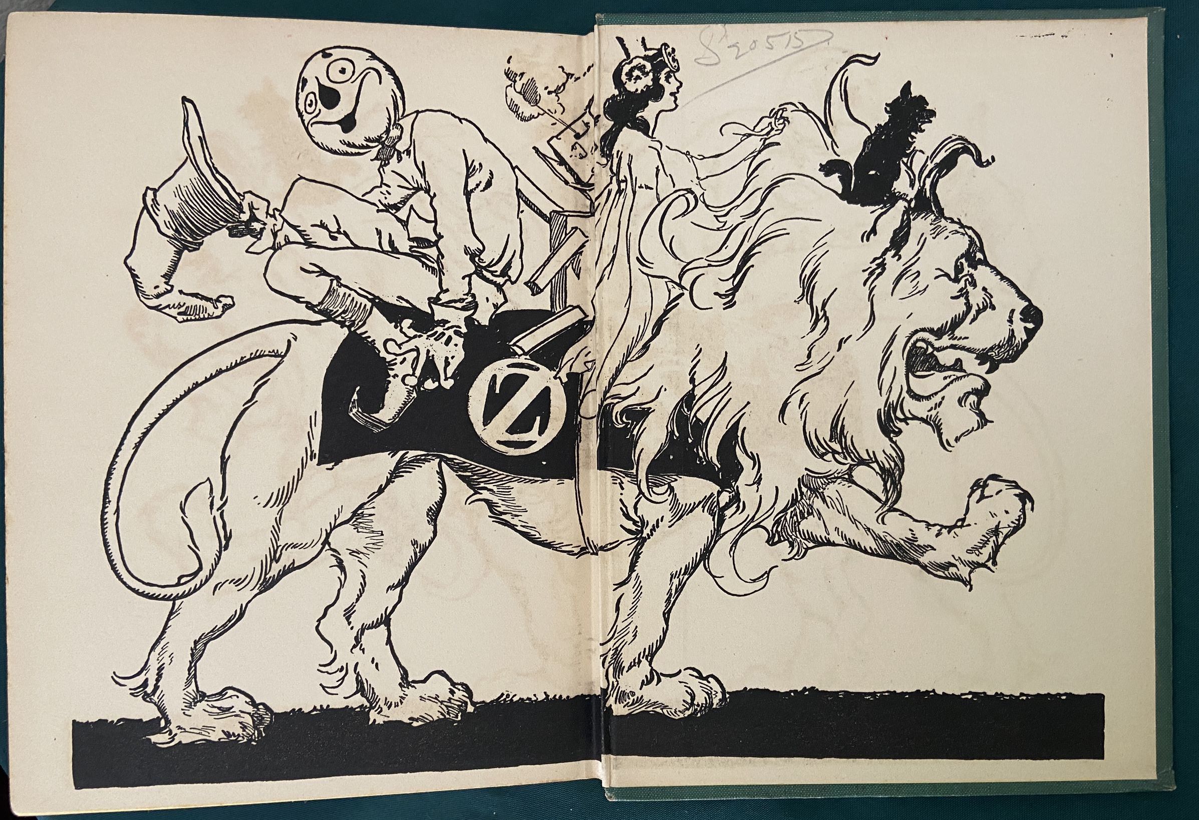 1923 COWARDLY LION OF OZ Book Ruth Plumly Thompson 1st Edn 12 Color Plates - Image 8