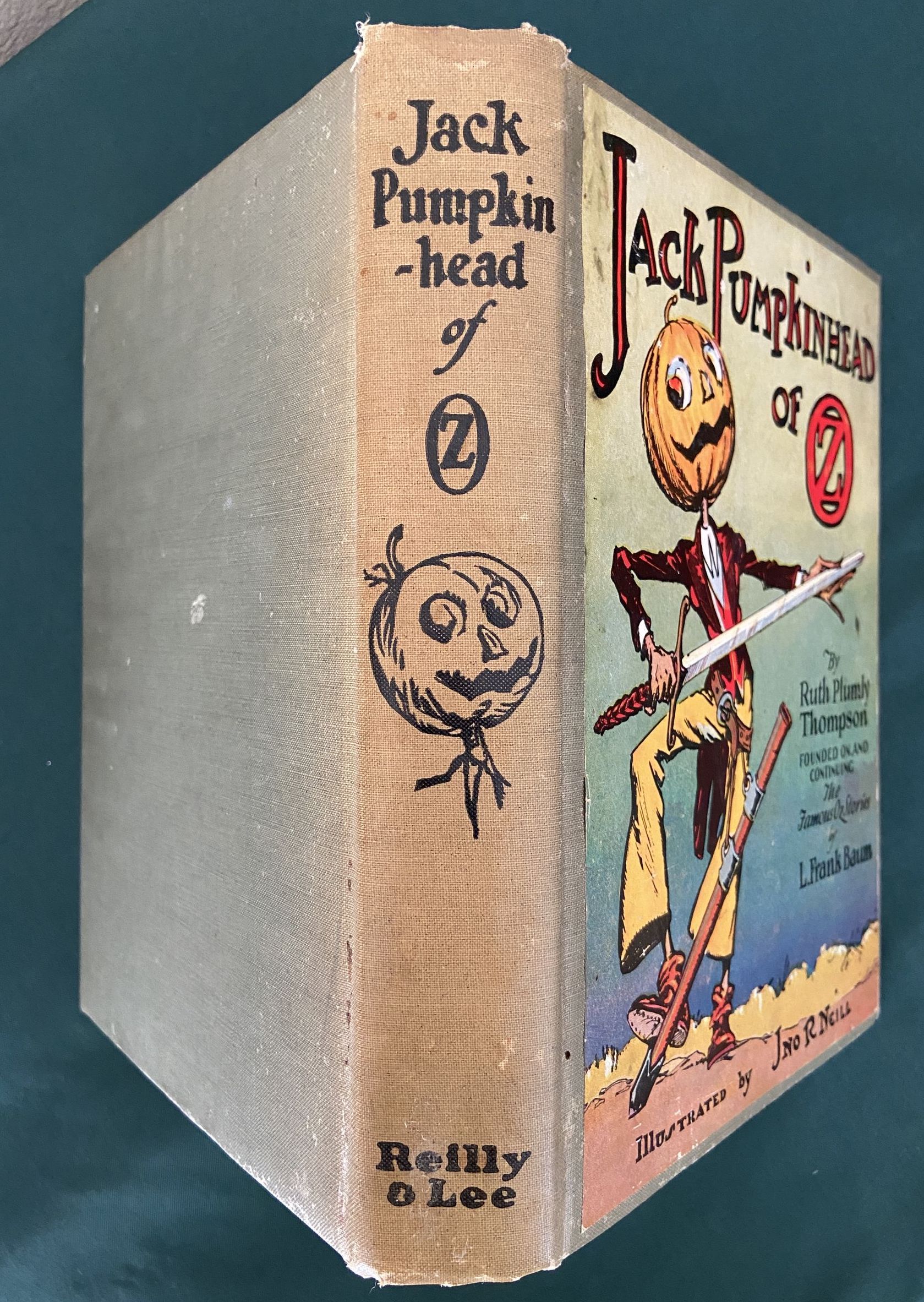 JACK PUMPKINHEAD OF OZ 1st Edn Book 12 Color Plates 1929 Ruth Plumly Thompson - Image 9