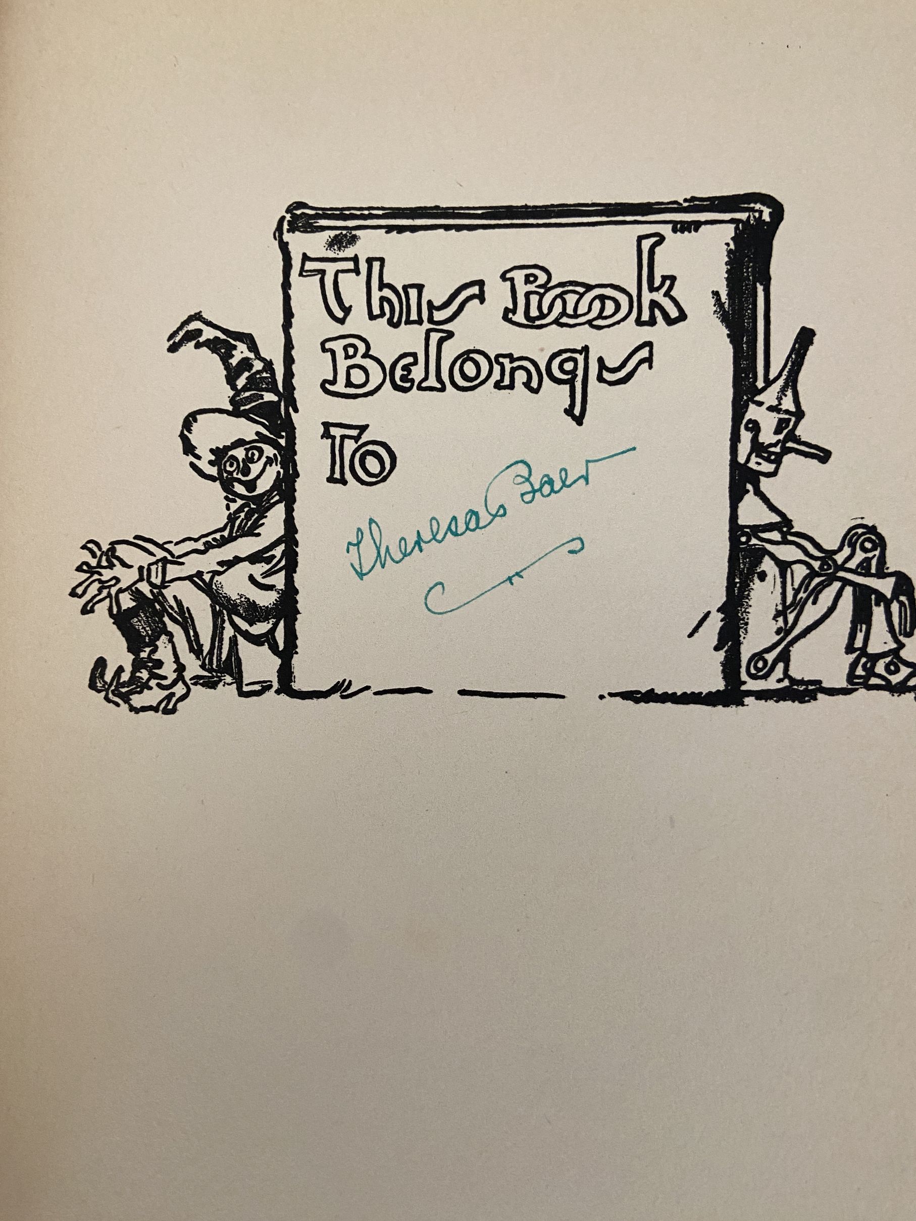 JACK PUMPKINHEAD OF OZ 1st Edn Book 12 Color Plates 1929 Ruth Plumly Thompson - Image 3