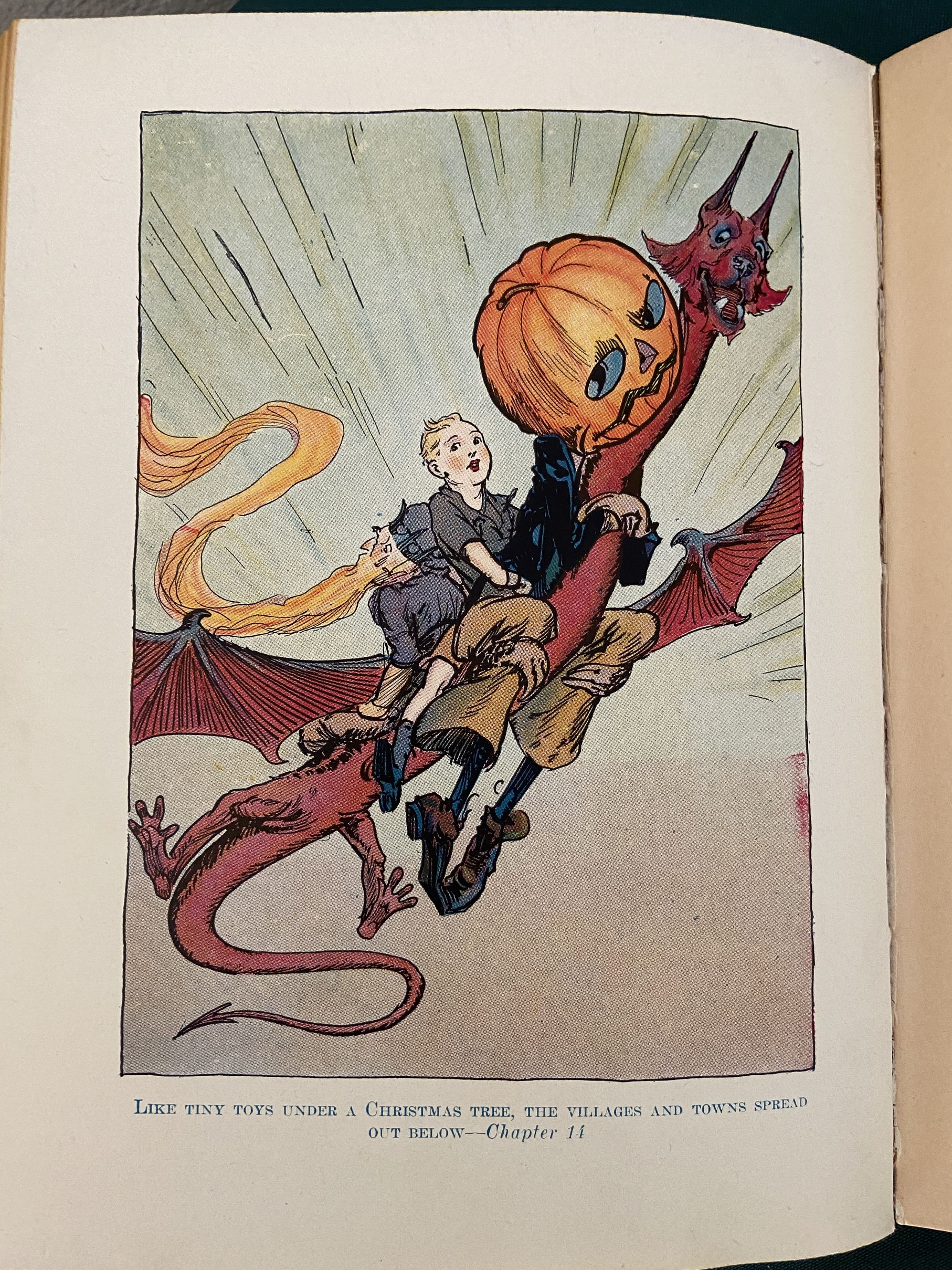 JACK PUMPKINHEAD OF OZ 1st Edn Book 12 Color Plates 1929 Ruth Plumly Thompson - Image 7