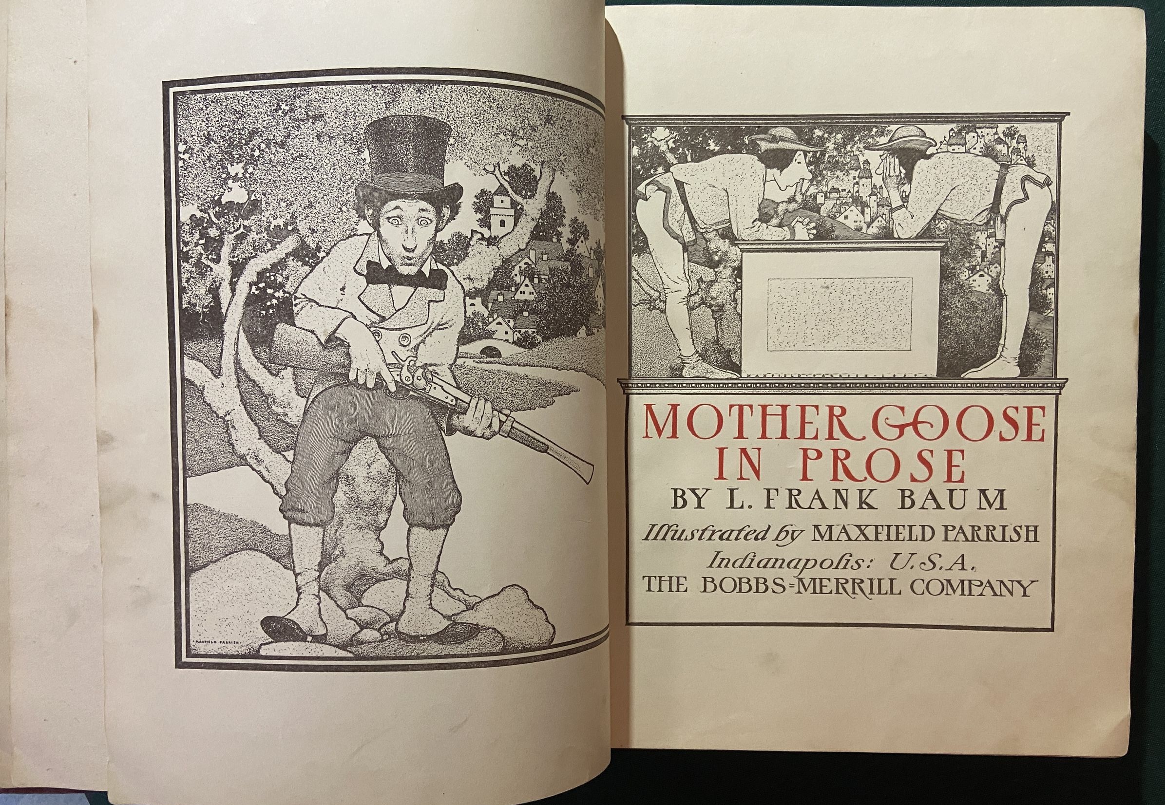 MOTHER GOOSE IN PROSE L F Baum OZ Maxfield Parrish 1905 Bobbs-Merrill - Image 3