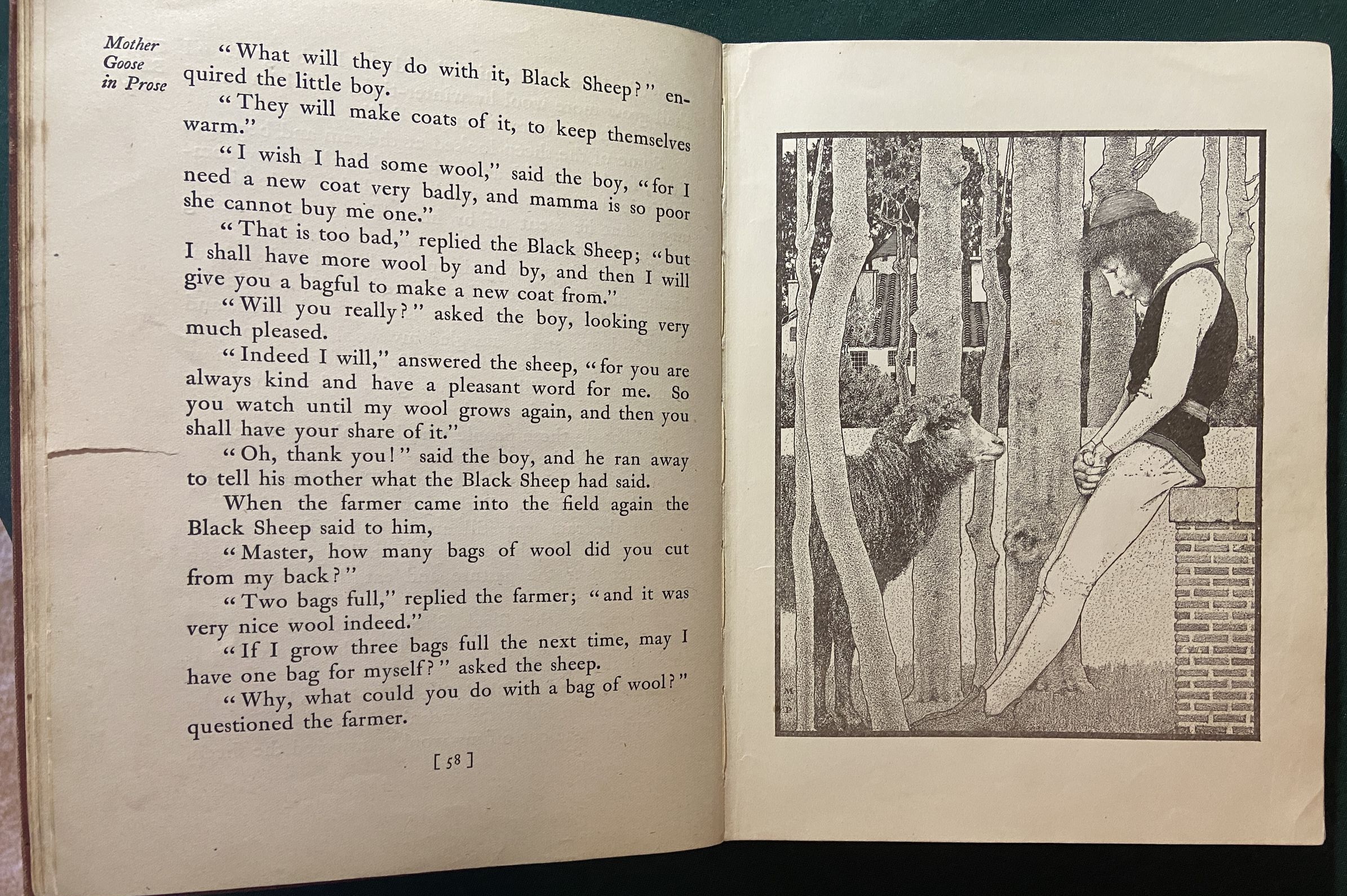 MOTHER GOOSE IN PROSE L F Baum OZ Maxfield Parrish 1905 Bobbs-Merrill - Image 10