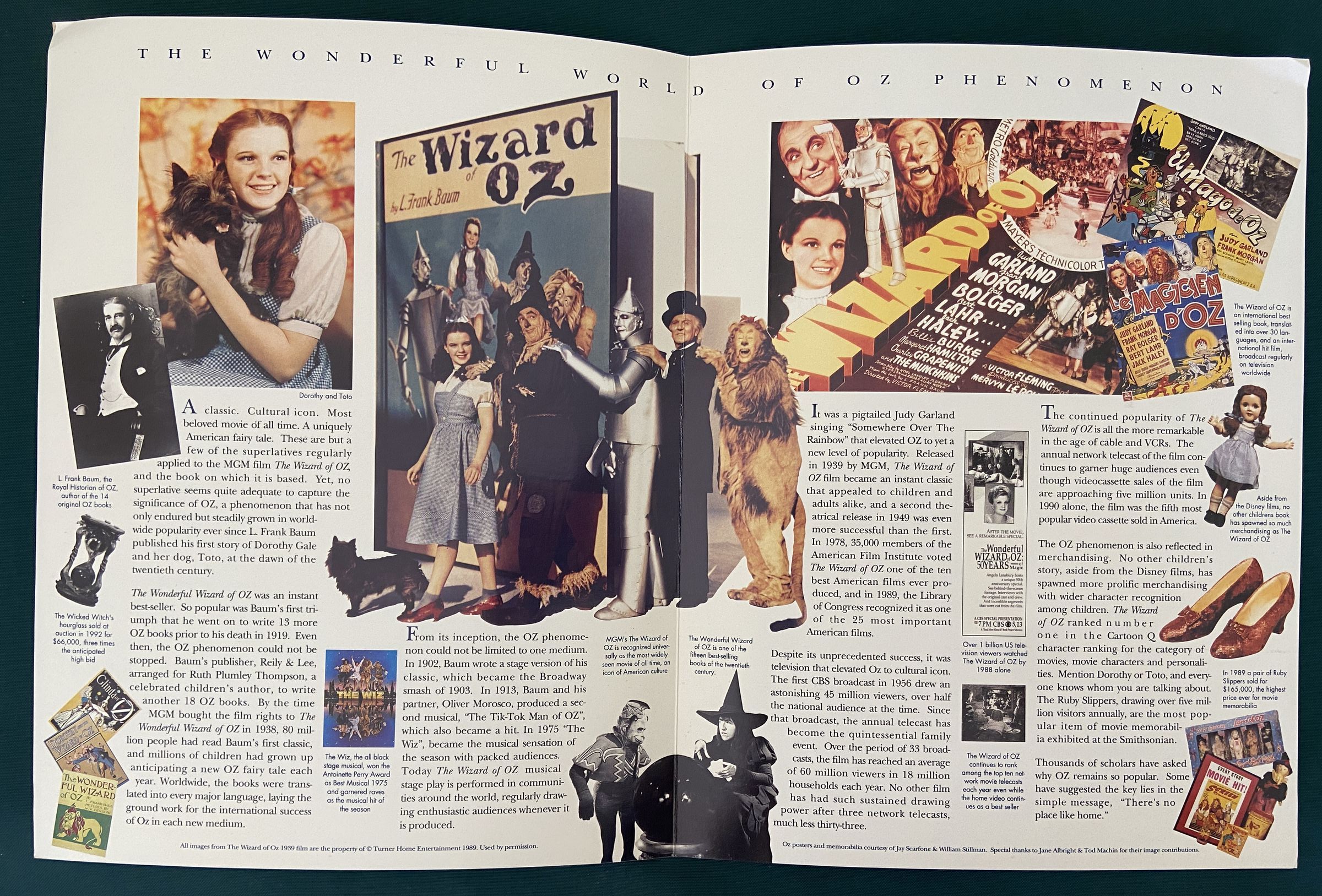 2 WONDERFUL WORLD OF OZ Kansas Theme Park Promotional Advertising Brochures - Image 2