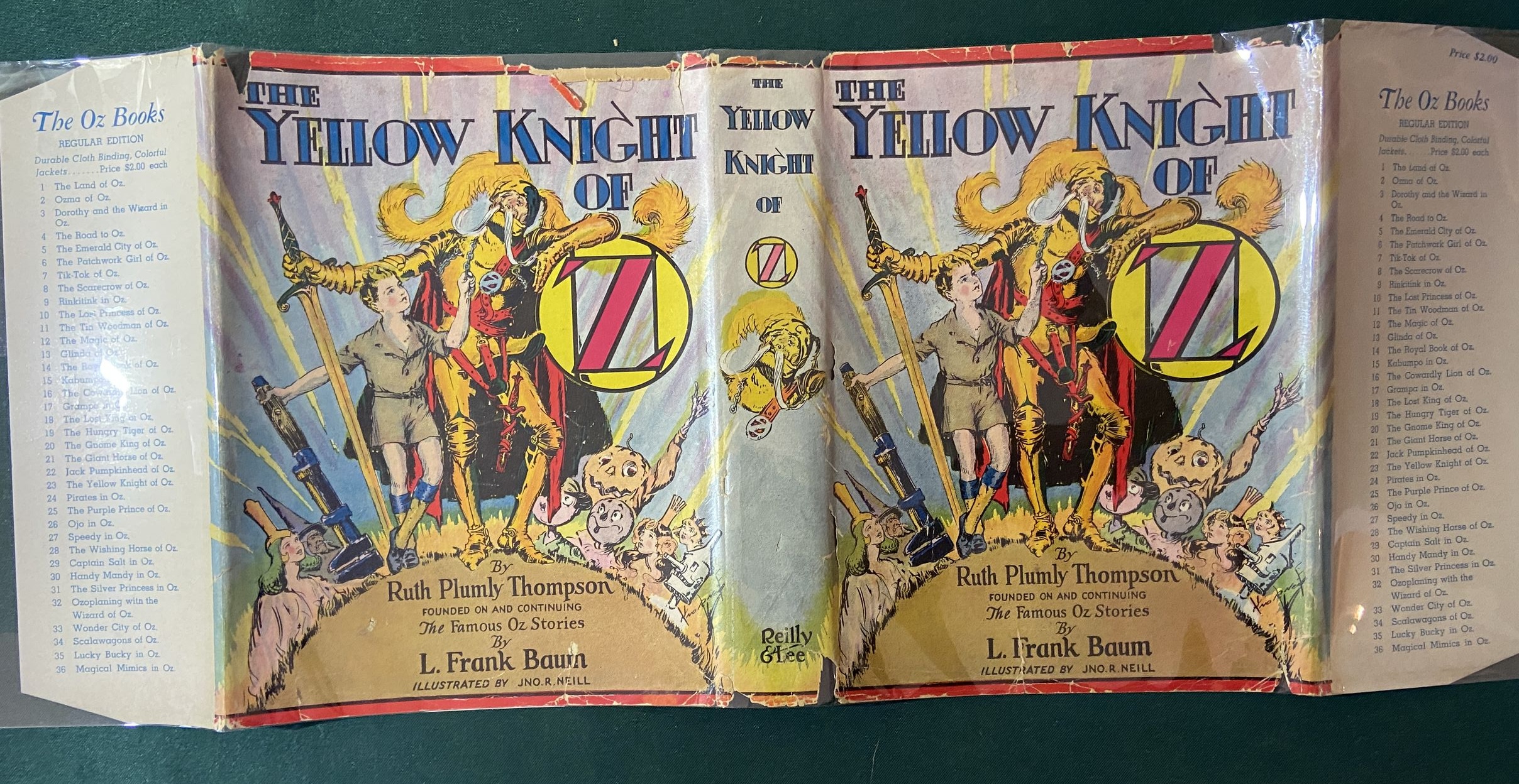 PURPLE PRINCE & YELLOW KNIGHT OF OZ w/ Dust Jacket DJ Vintage Ruth Plumly Thompson - Image 4