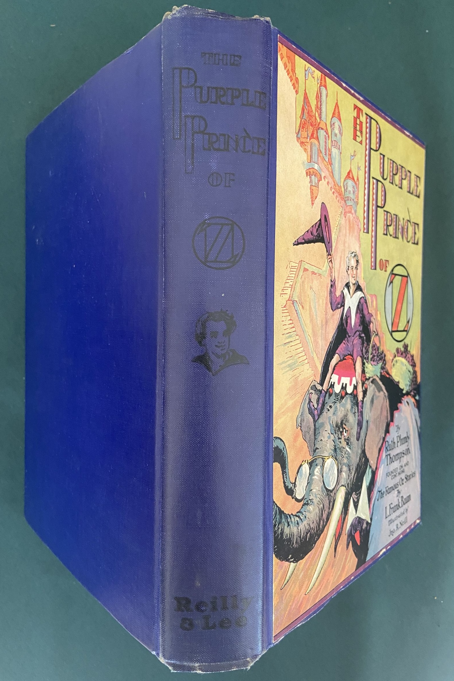 PURPLE PRINCE OF OZ 1932 1st Edn Book in Dust Jacket, Ray Powell's Copy, 12 Color Plates - Image 3
