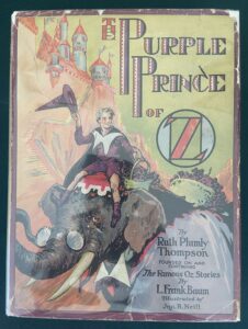 Purple Prince of Oz 1st Edition Dust Jacket Ruth Plumly Thompson