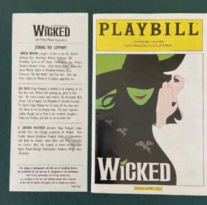 Wicked Play Playbill Program Orpheum Theatre 2005