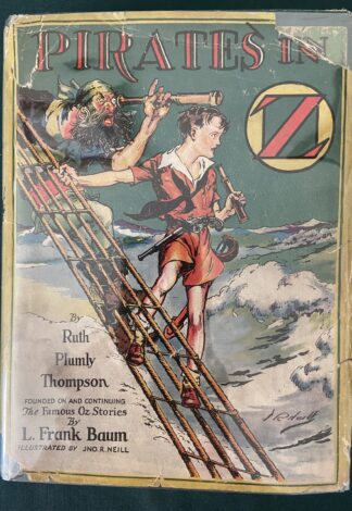 Pirates in Oz Bok 1st Edition Dust Jacket Ruth Plumly Thompson