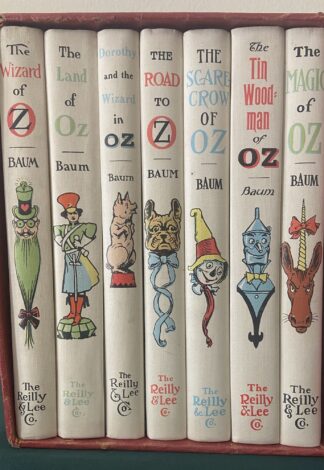 Treasury of Oz Wizard of Oz White Edition Box Set 1960s L Frank Baum