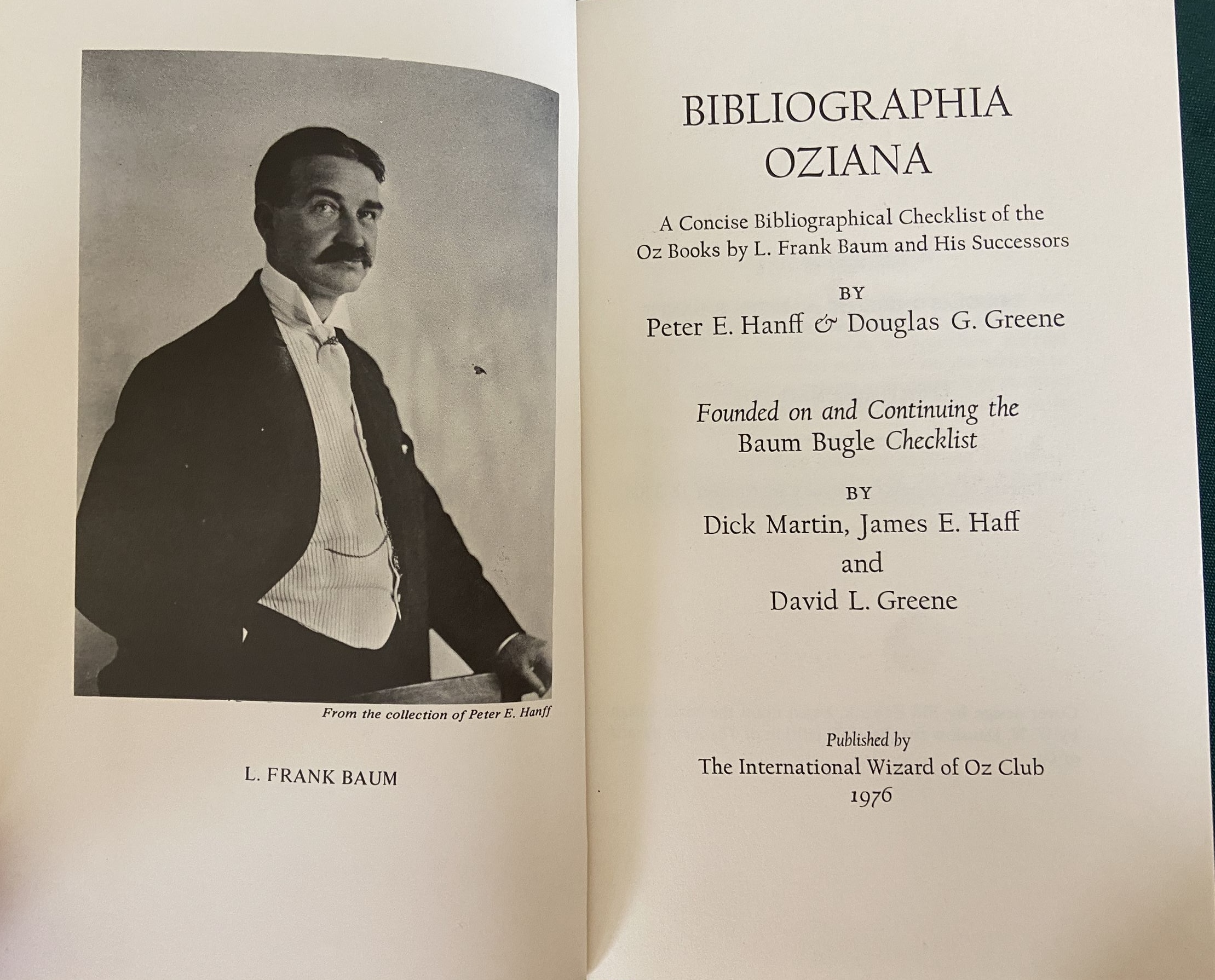 BIBLIOGRAPHIA OZIANA Wizard of Oz Baum Reference Book 1st Printing 1976 - Image 2