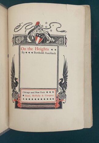 Denslow On the Heights Rand McNally Title Page 1800s