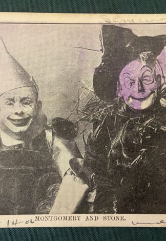 Wizard of Oz Stageplay Postcards 1902 1906 Montgomery and Stone