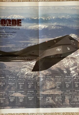 F-117 Concorde Battery Aircraft Poster